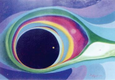2001 – Revolução Cósmica –  Acrílica s madeirite – estilo abstrato
