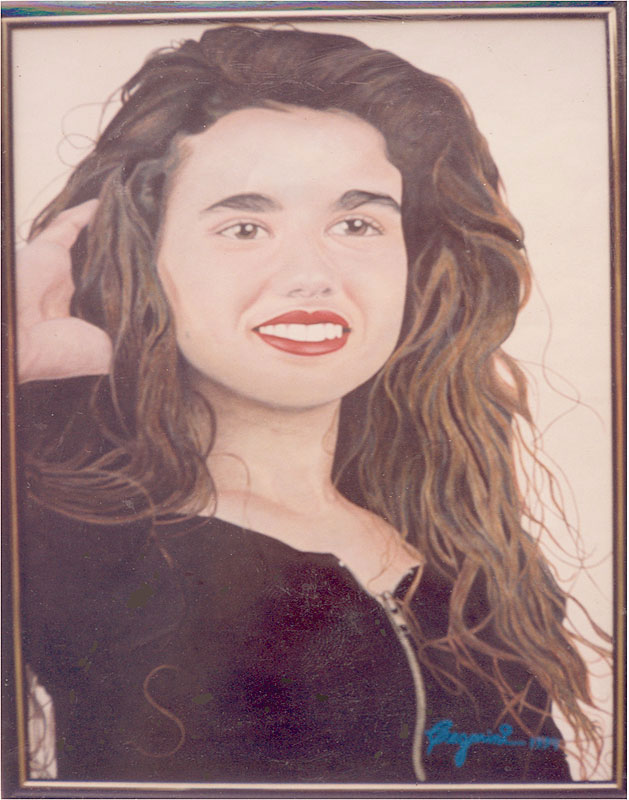 1994 – Retrato de Sara – Acrílica s papel – estilo clássico