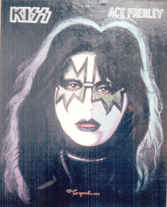 1997 – Kiss –  Acrílica s tela – estilo clássico
