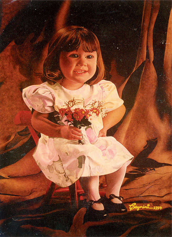 1997 – Retrato de Isabela –  Acrílica s tela – estilo clássico