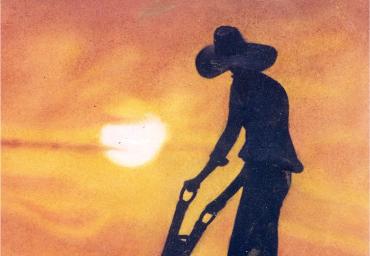1989 – A Semente –  Giz pastel s cartão – estilo surrealista