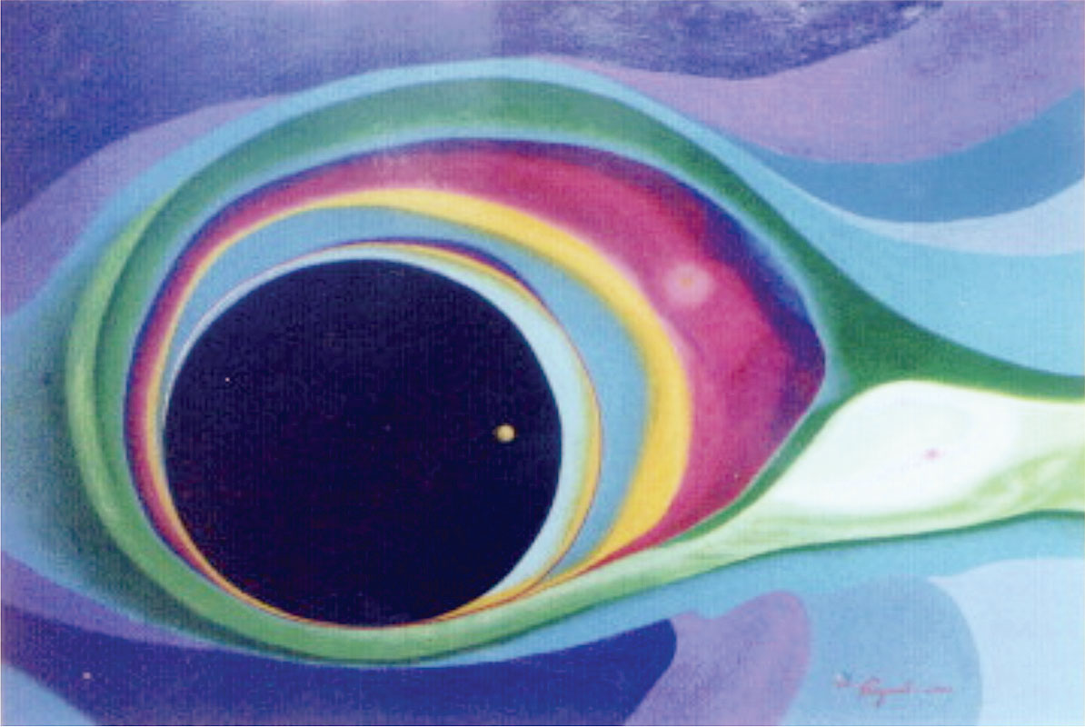 2001 – Revolução Cósmica –  Acrílica s madeirite – estilo abstrato