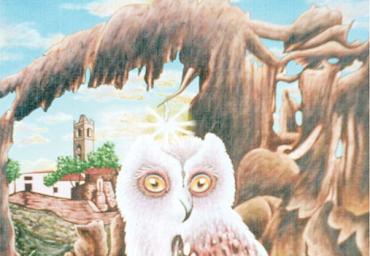 2004 – Coruja na Gruta – Acrílica s tela – estilo clássico