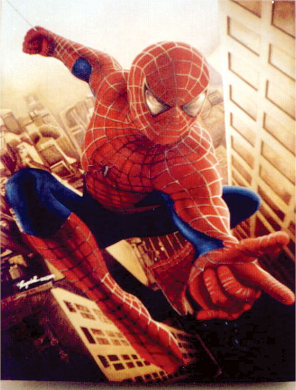 2004 – Homem Aranha – Acrílica s tela – estilo clássico