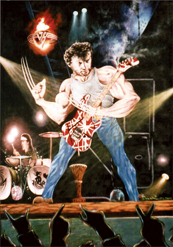 2007 – Superstar – Wolverine Van Halen – acrílica s tela – estilo clássico – À VENDA!